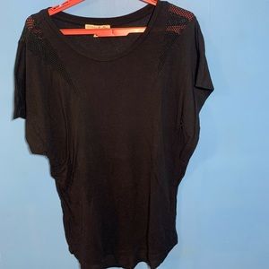 Express OneEleven Mesh Shoulder Top Worn